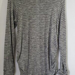 Isabel Maternity Silver Metallic Shirt